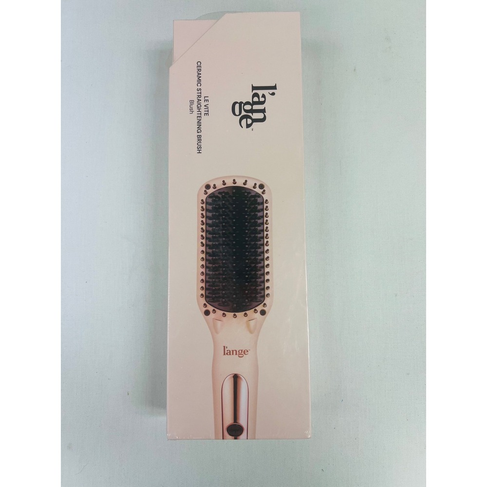 L'ange Ceramic Straightening Brush Womens Blush Le Vite Dual Voltage NEW